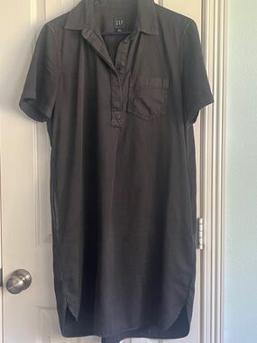 GAP Shadow Grey  Short Sleeve Tencel dress